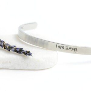 I am Strong Unique Inspiring Affirmations & Bible Blessings Hypoallergenic Nicke